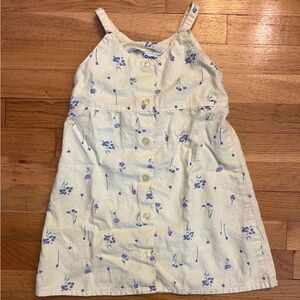 OshKosh B’gosh Yellow with Purple Flowers Dress Size 6